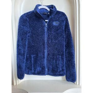 Fila Women's Blue and Navy Full Zip Sweatshirt Size XS